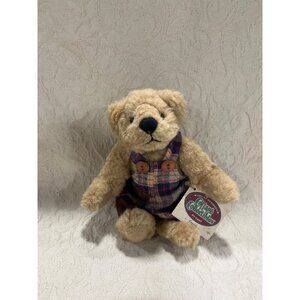 Ganz Cottage Collectibles Freddy Bear In Plaid Overalls Artist Designed Collecti